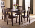 Chocolate Brown Leg Dining Set