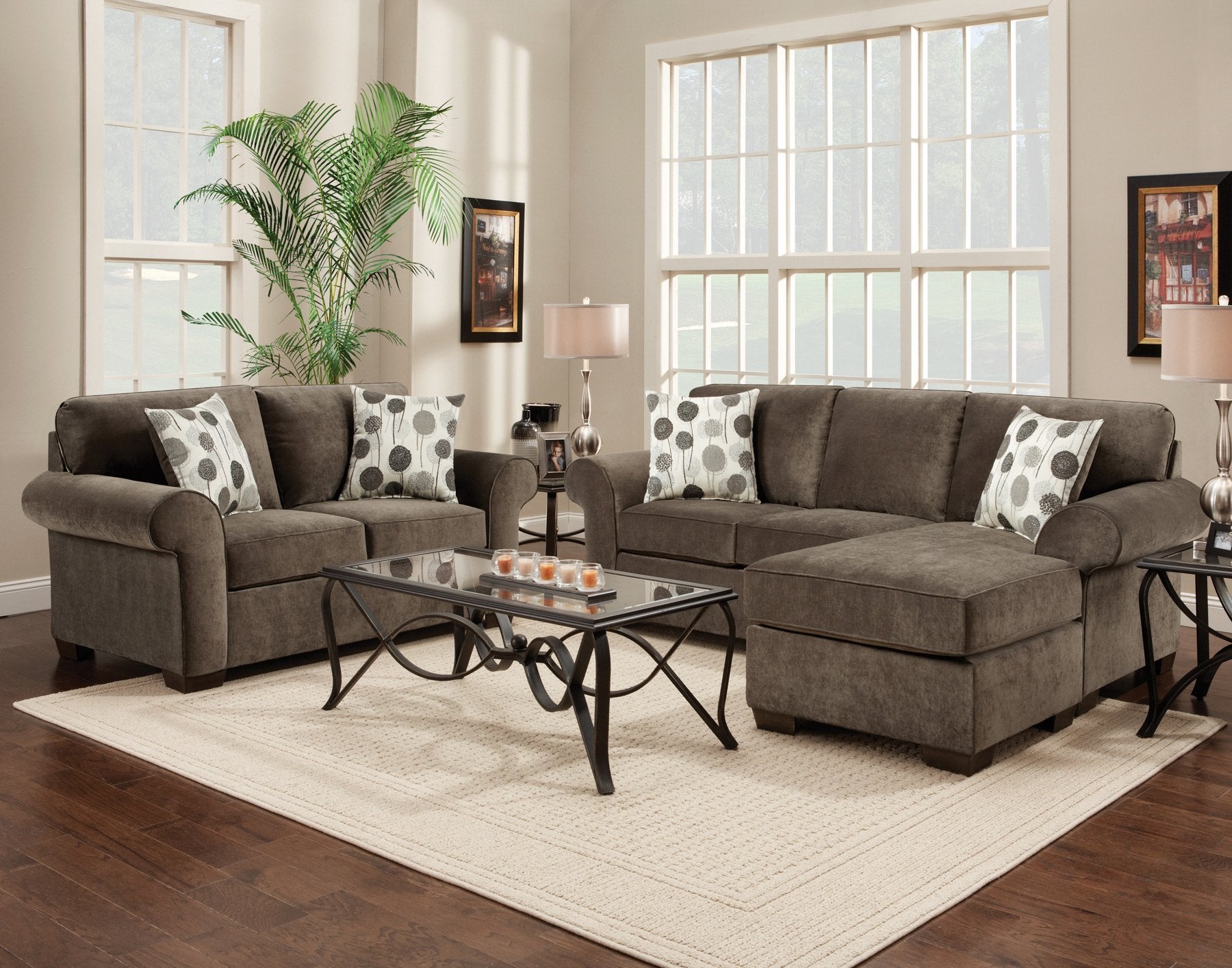 Elizabeth Ash Chaise and Loveseat