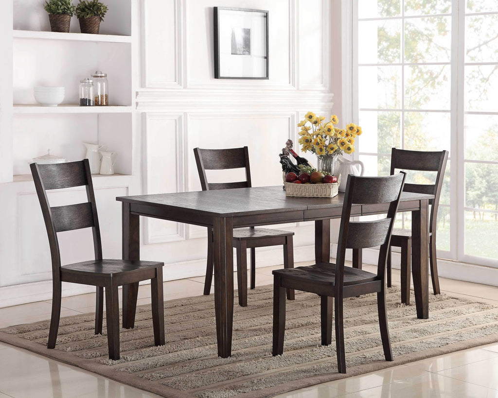 Wirebrush Dark Oak Leg Dining Set