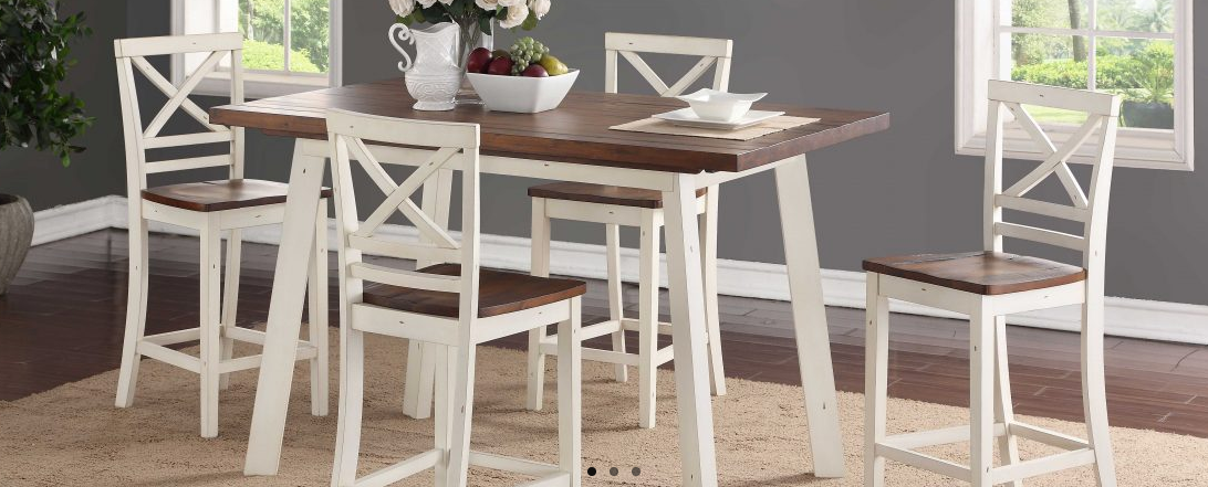 Amelia 5 Piece Dining Set Table and Four Chairs