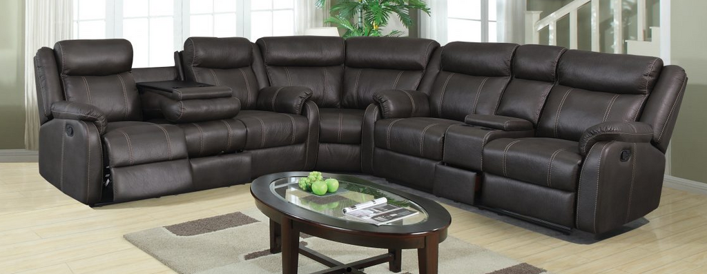 Gin Rummy CHARCOAL Sectional and Recliner